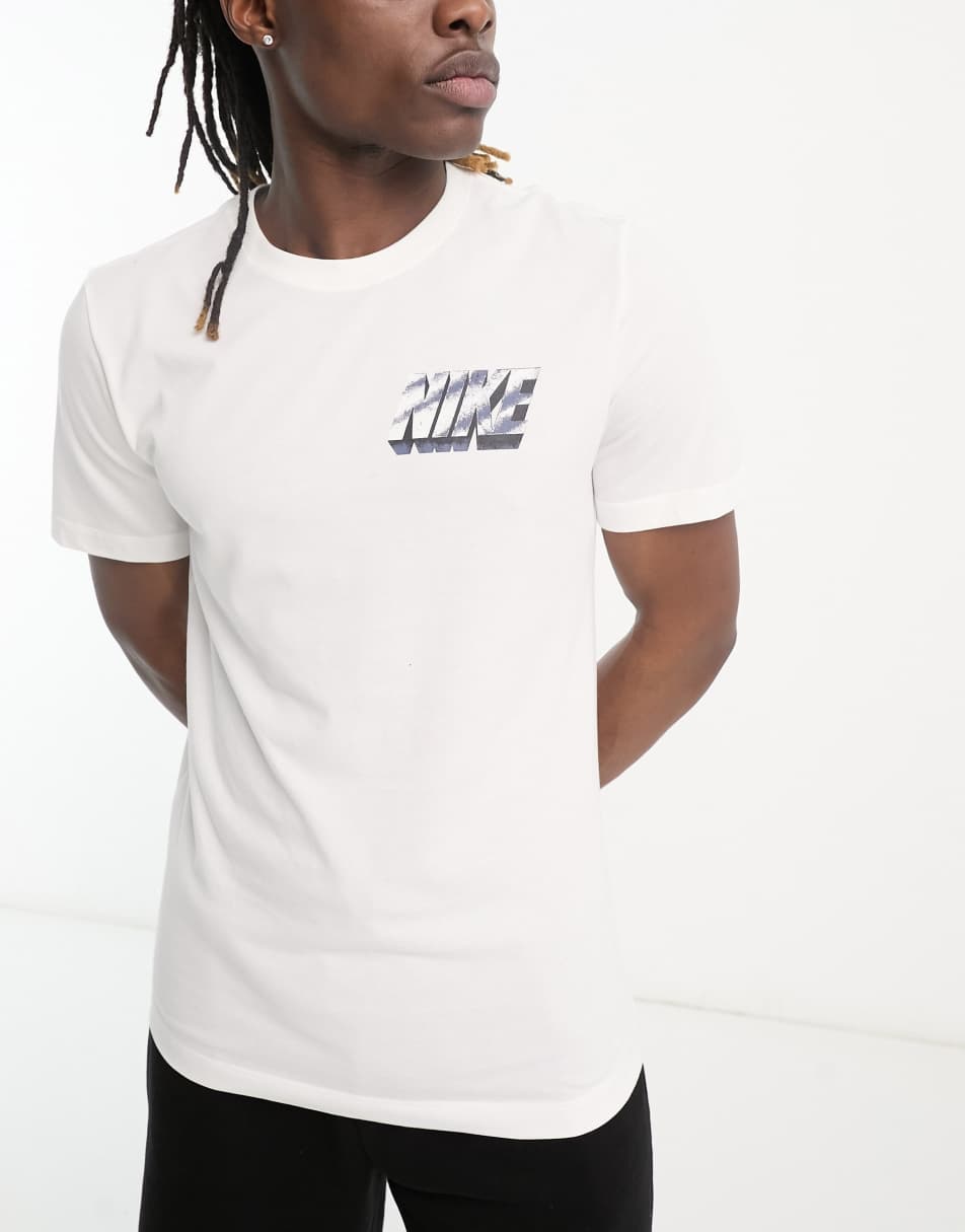 Nike Training Vintage Dri-Fit graphic t-shirt in white