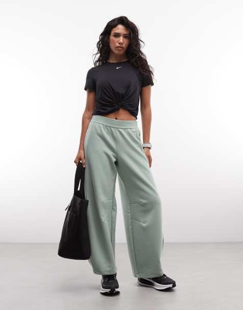 Nike Training wide leg pants in light green - view 1
