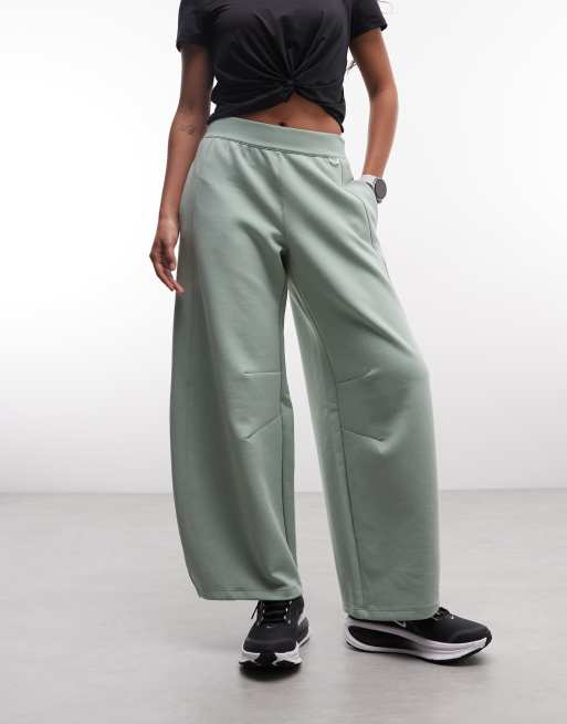Nike Training wide leg pants in light green , 2 of 5
