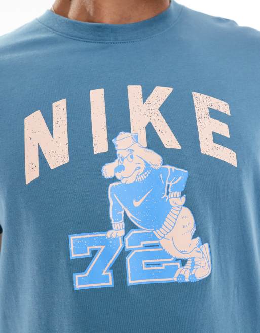 Nike Training wildcard graphic T-shirt in blue 