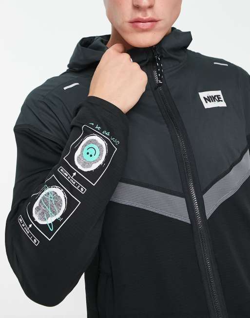 Nike Training windbreaker jacket in black ASOS