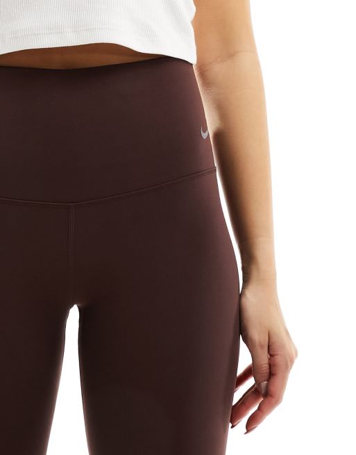 Nike Training Zenvy Dri-Fit high rise leggings in brown