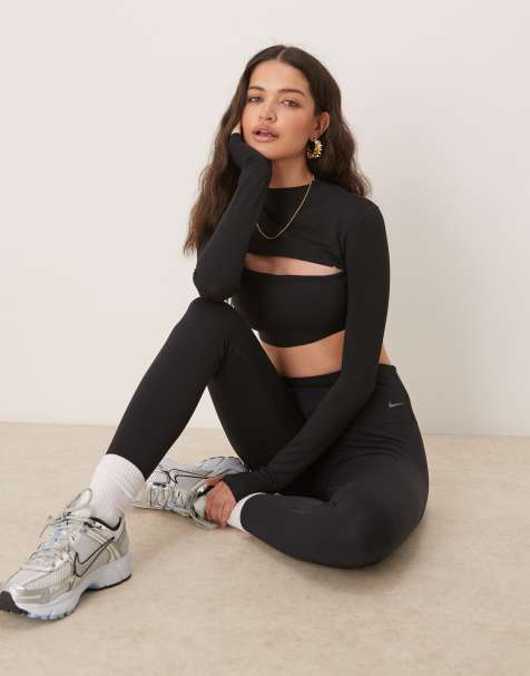 Nike Training Zenvy Dri-FIT soft touch high waisted leggings in black - view 1