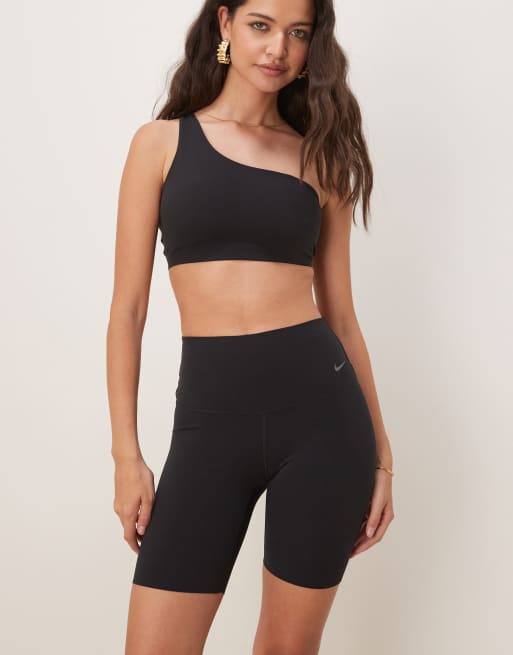 Nike Training – Zenvy – Dri-FIT – Svarta, mjuka träningsshorts med hög midja, 8 tum, 5 av 5