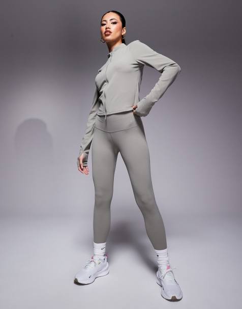 Nike Training Zenvy high waisted 7/8 leggings in light green - view 1