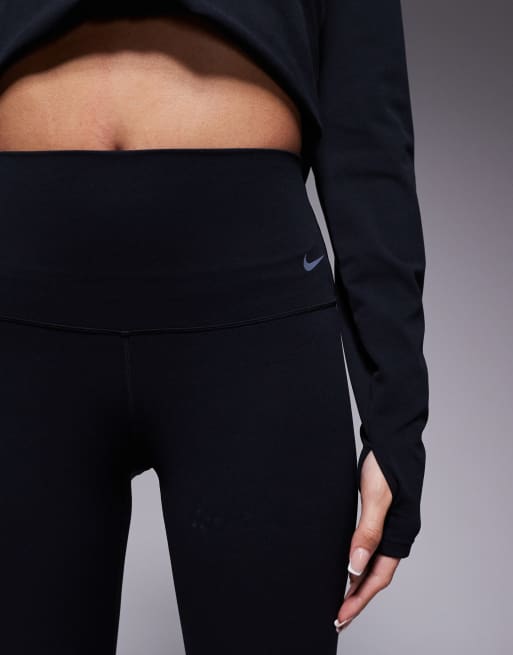Nike Training Zenvy Yoga high waisted 7/8 leggings in black, 3 of 5