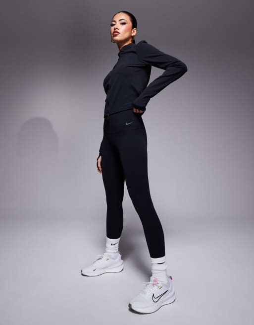 Nike Training Zenvy Yoga high waisted 7/8 leggings in black | ASOS