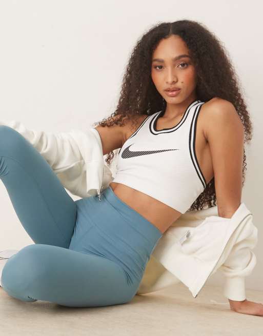 Nike Training Zenvy Yoga soft touch high rise 7/8 leggings in blue