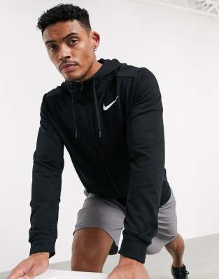 Afgeschaft verbannen jongen Nike Zip-up Hoodie In Black | ModeSens