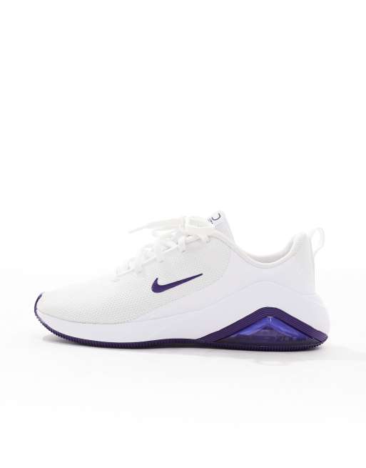 Nike Training Zoom Bella 7 trainers in white and purple, 2 of 5