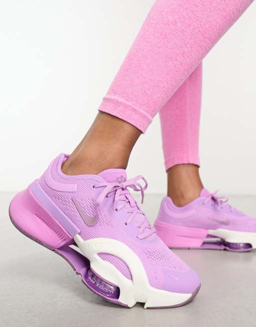 Pink and store purple trainers