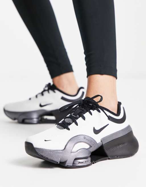 Nike Training Zoom Superrep 4 trainers in white and silver | ASOS