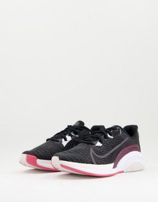 Nike Training ZoomX SuperRep Surge sneakers in black/metallic mahogany - Click1Get2 Mega Discount
