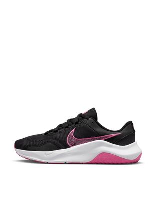 Nike Traning Legend Essential 3 NN trainers in black and pink - ASOS Price Checker