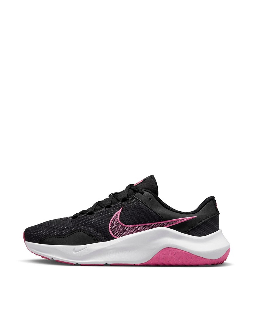 Nike Traning Legend Essential 3 NN trainers in black and pink
