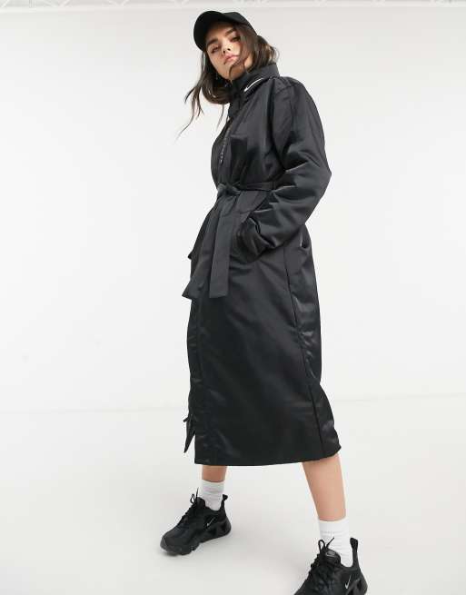 Telegraaf hoofdkussen Moeras Nike trench coat in black | ASOS