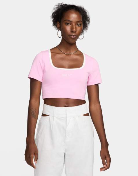 Pull&Bear mesh cowl neck drape detail cami top in pink