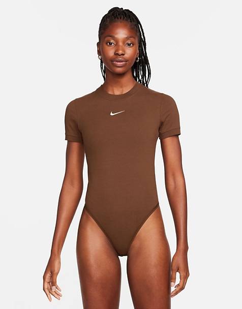Nike trend bodysuit in cacao wow