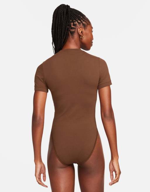 Nike trend bodysuit in cacao wow | ASOS