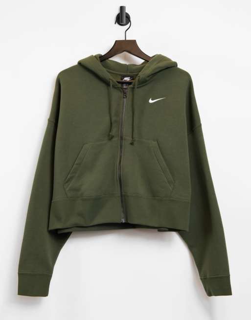 khaki fleece hoodie