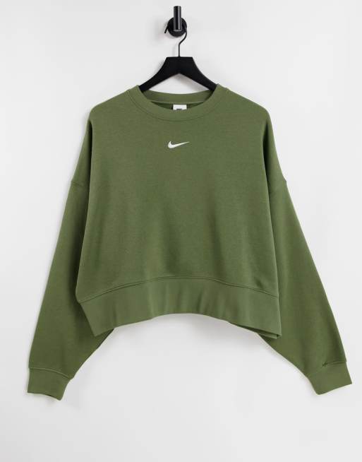 cropped nike crewneck