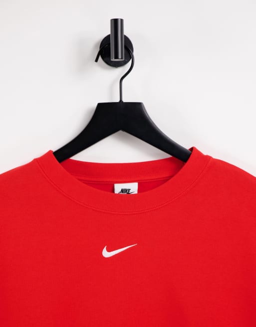 Nike sweatshirt 2025 red tick