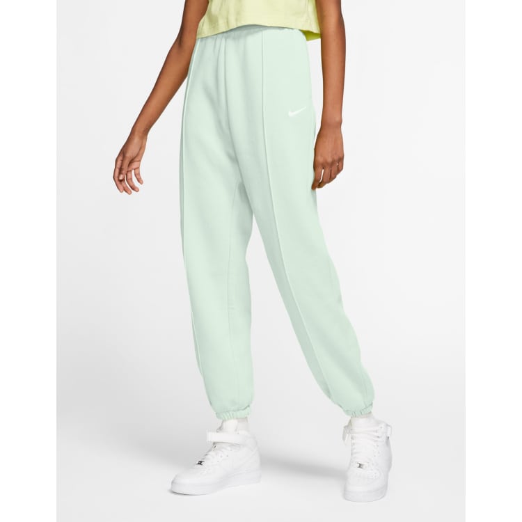 Nike Trend Fleece loose fit cuffed sweatpants in pale brown, ASOS