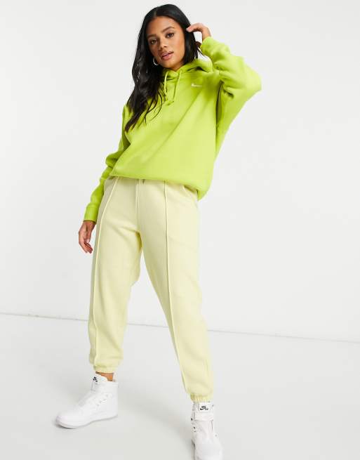 Lime green nike sales hoodie womens