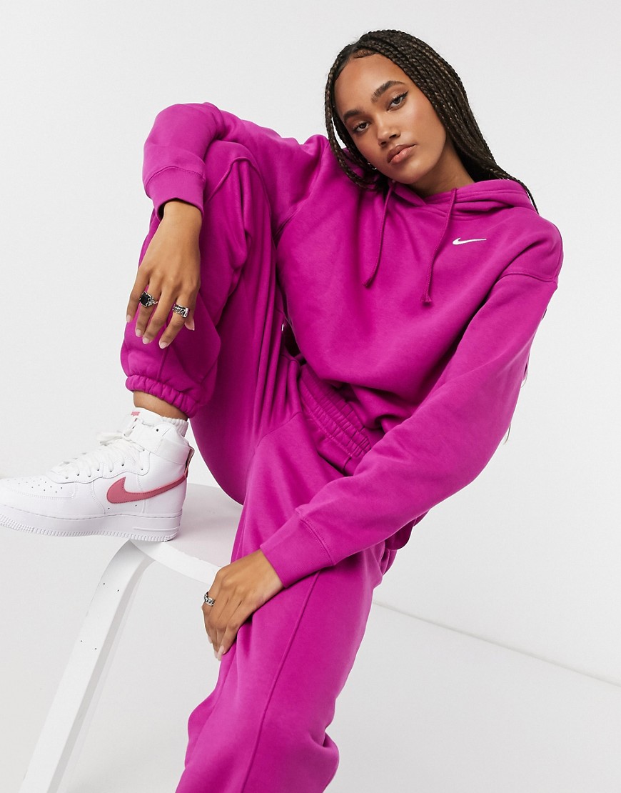 Nike Trend Fleece oversized hoodie in purple
