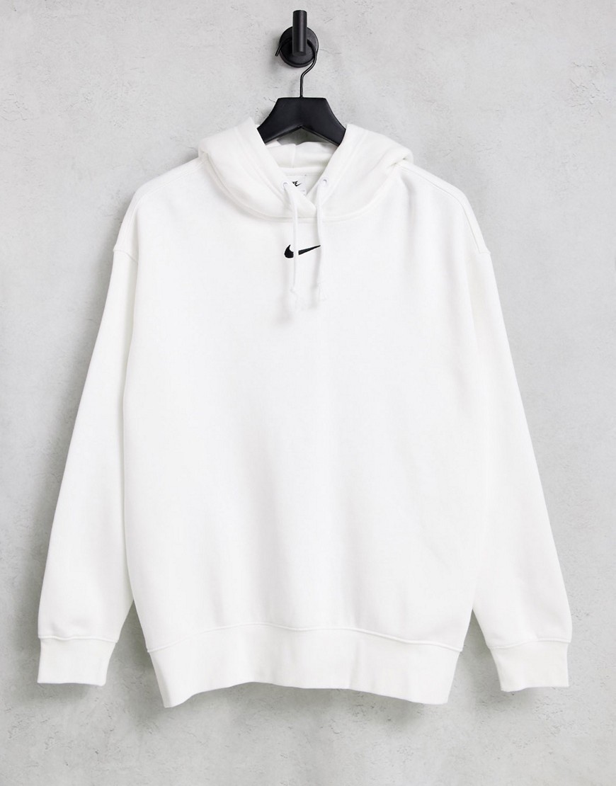 Nike Trend Fleece oversized hoodie in white