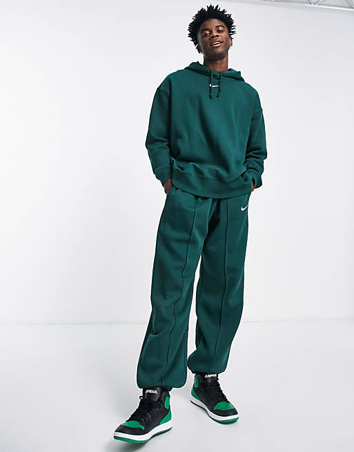 Nike Trend Fleece oversized joggers in dark green