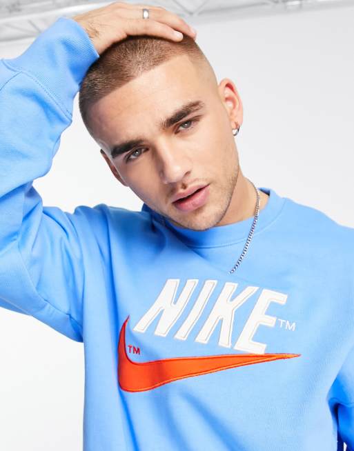 Light blue nike crew on sale neck