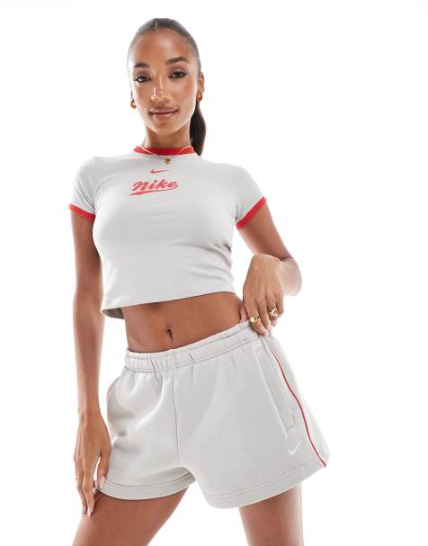 Nike - Trend - Fleece short in lichtgrijs - view 1