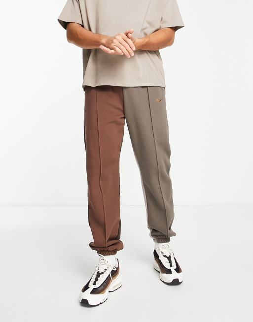 Nike Trend Fleece unisex oversized joggers in brown multi ASOS