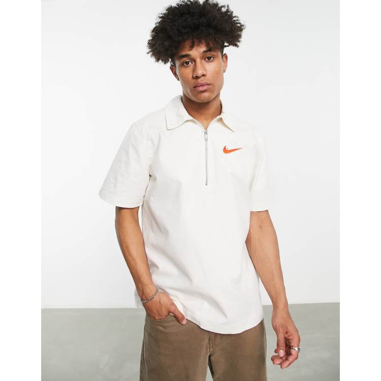 Nike zip polo top