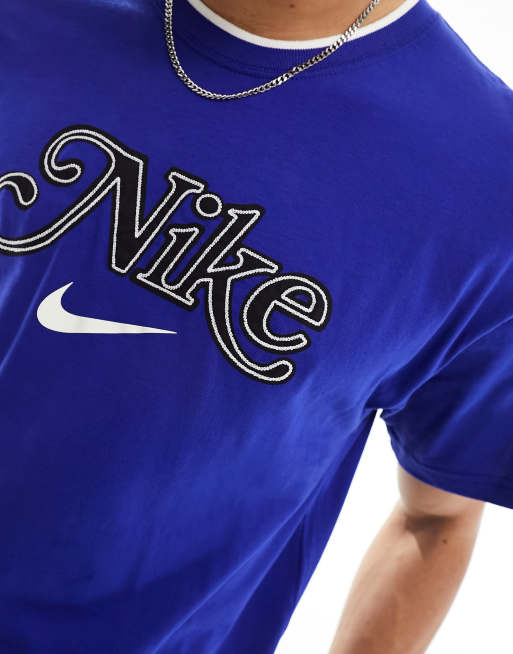 Royal blue and outlet red nike shirt