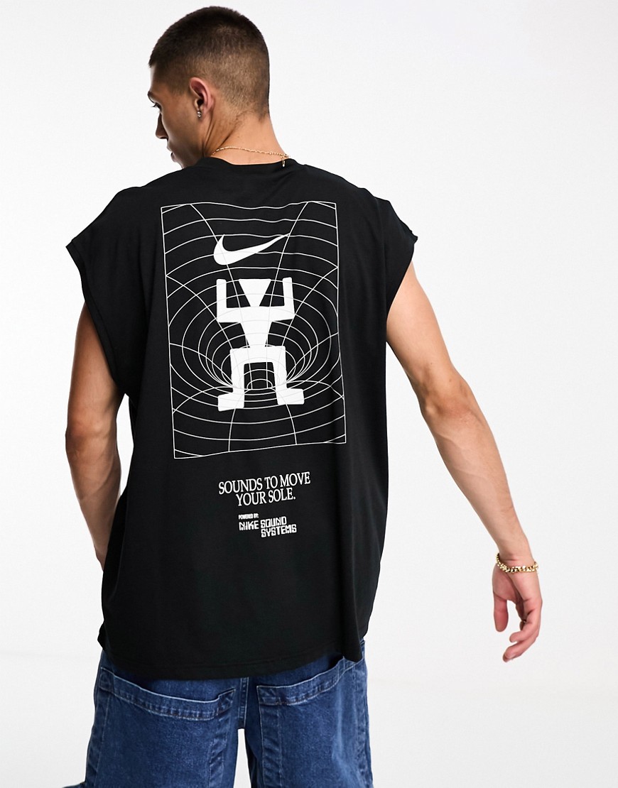 Nike Trend logo tank in black