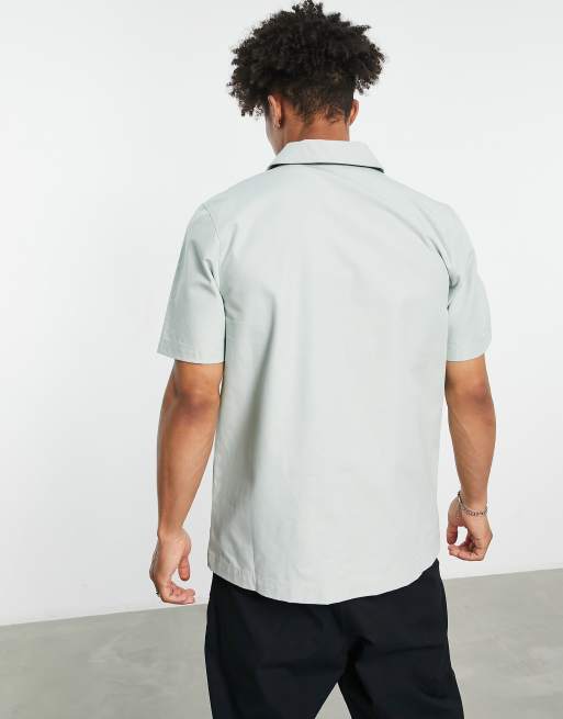 Nike Trend oversized woven half zip overshirt in seafoam | ASOS