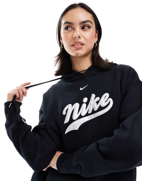 Nike - Trend Phoenix - Felpa oversize nera con cappuccio - view 1