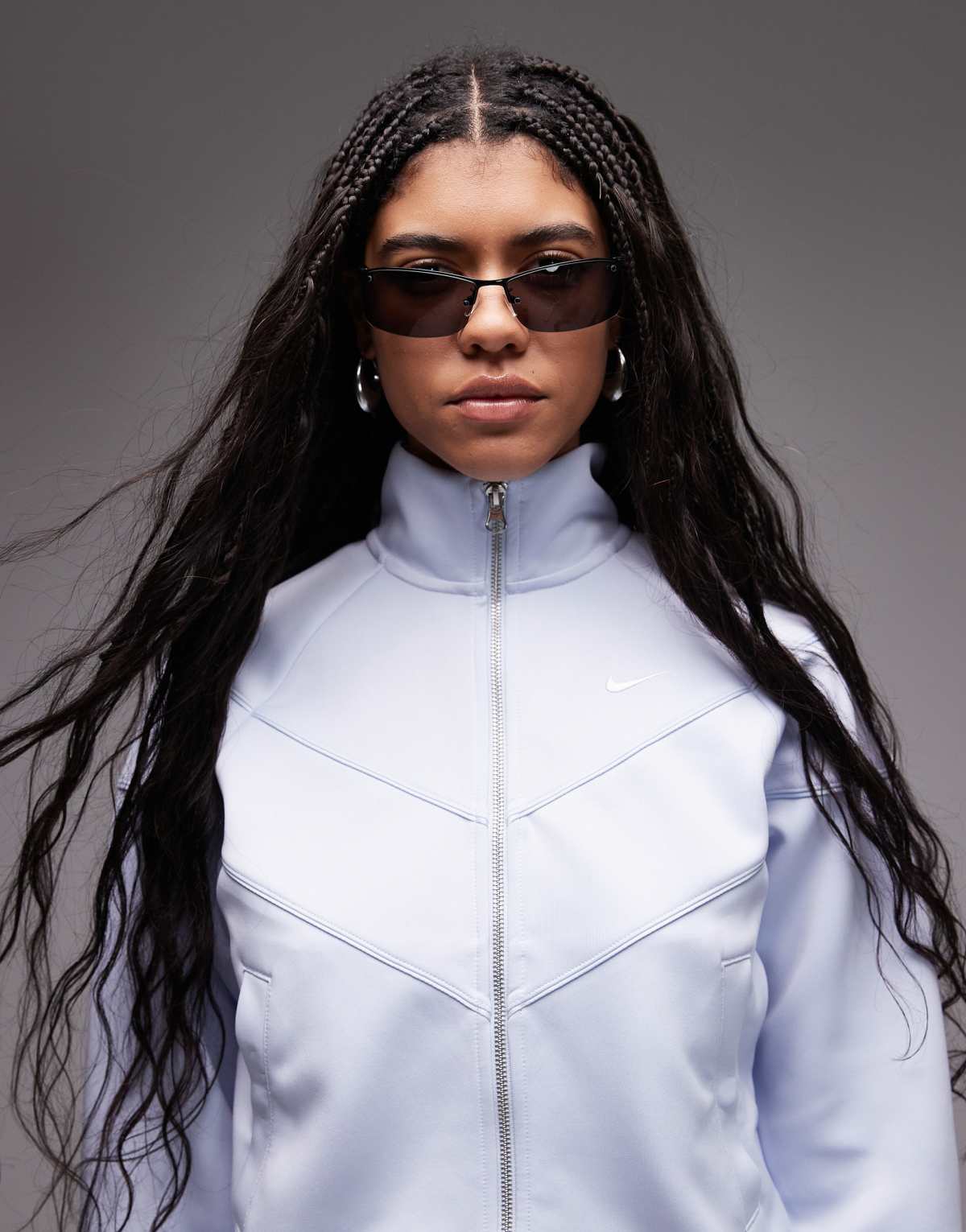 Nike Trend Poly Knit jacket in light blue