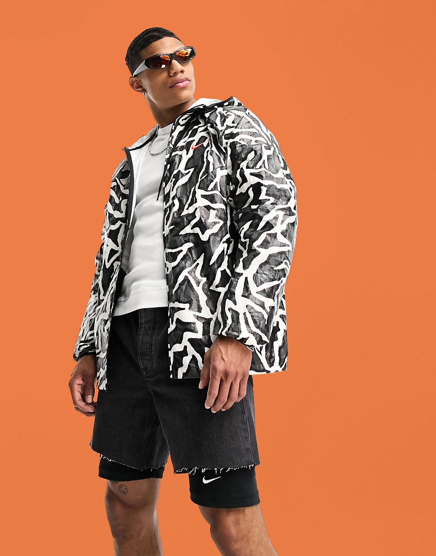 Nike Trend printed jacket in black