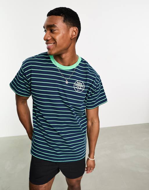 Green and cheap blue nike shirt