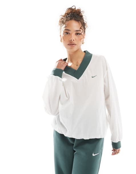 Nike - Trend - Sweatshirt met V-hals in beige - view 1