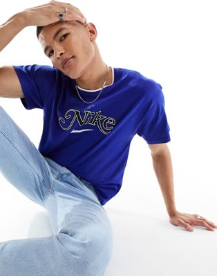 Nike Trend graphic t-shirt in royal blue - ASOS Price Checker
