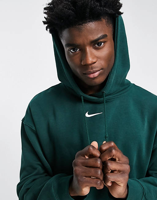 Nike Trend Unisex Fleece Oversized Hoodie In Dark Green ...
