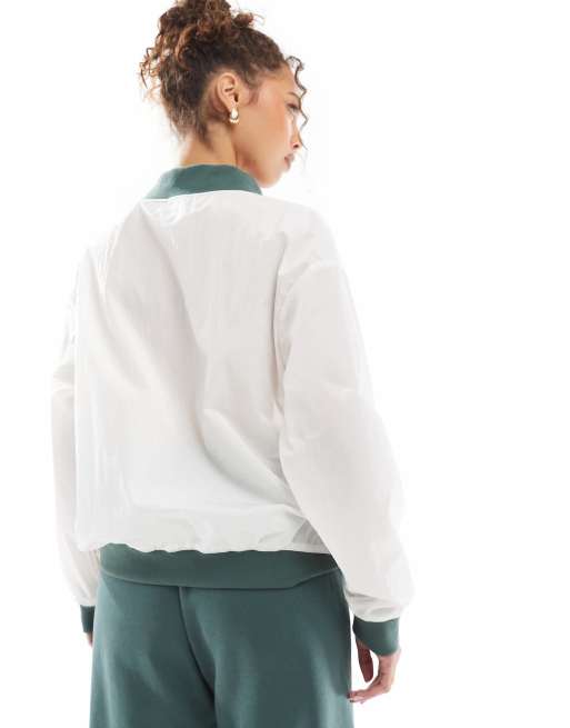 Nike Trend V neck sweatshirt in beige