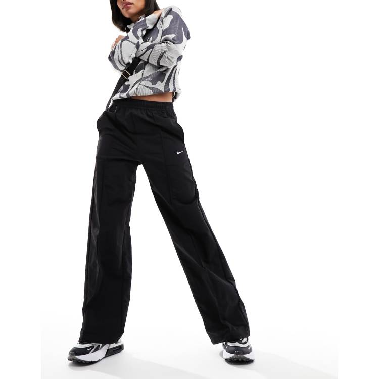 Nike Trend woven baggy parachute pants in black