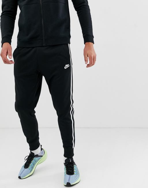 Nike Tribute cuffed joggers in black