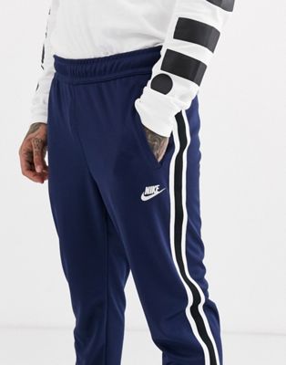 Nike Tribute cuffed joggers in navy | ASOS