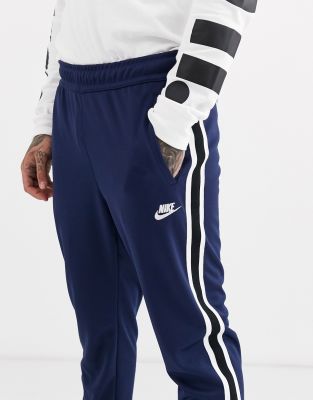 nike tribute cuffed joggers in navy